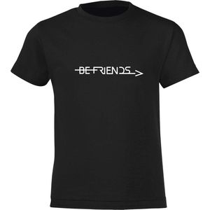 Be Friends T-Shirt - Be Friends - Vrouwen - Zwart - Maat S