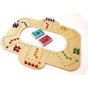 Keezbord Keezenspel - 4 tot 6 Personen - Basisspel + Uitbreidingsset - Kunststof - Bordspel - Tokkenspel