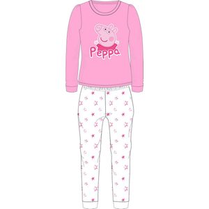 Peppa Pig sterren pyjama coral fleece roze maat 116/128