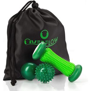 Voetmassageset voor pijnverlichting, massagebal en voetmassageroller tegen fasciitis