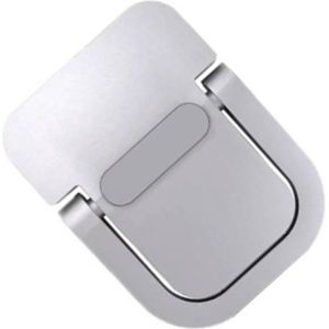 Laptop pootjes - Kantelbaar - Aluminium - Met plakstrip - Zilver