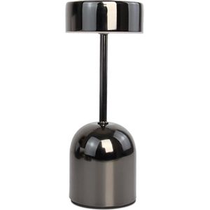 BaykaDecor - Moderne Champignon Lamp Oplaadbaar - USB Tafellamp - Lampje Met Dimmer & Sensor - Cadeau - Woondeocratie - Zwart 23CM