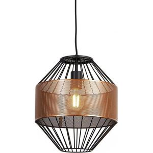 QAZQA mariska - Design Hanglamp - 1 lichts - Ø 30 cm - Koper - Woonkamer | Slaapkamer | Keuken