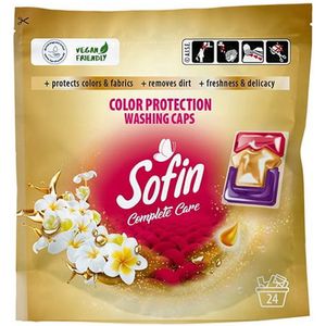 Sofin Complete Care Waspods – Color Protection – 24 Stuks – All-in-1 Gelcapsules voor Gekleurde Was – Vegan