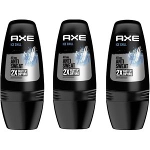 Axe Deo Roller - Ice Chill Dry - Voordeelverpakking 3 x 50 ml