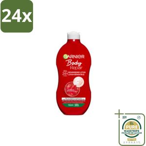 Garnier - Body - Bodylotion - Repair - Herstellend & Hydraterend - 400 ml - Voordeelverpakking - 24 stuks - Droge huid - 24 uur hydratatie