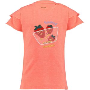 4PRESIDENT T-shirt meisjes - Coral - Maat 74 - Meiden shirt