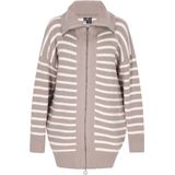 DreiMaster - Vest - Horizontaal Streeppatroon - Dikke Gebreide Materiaal