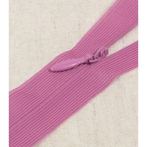 Blinde rits 40cm - helder roze - naadverdekte rits - verstelbaar