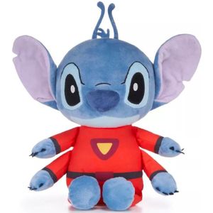 Stitch in Ruimtepak - Lilo & Stitch Iconic Pluche Knuffel 36 cm - Disney Plush Toy - Speelgoed knuffeldier knuffelpop voor kinderen jongens meisjes - knuffels Lilo en Stitch, Angel, Leroy, Stitch
