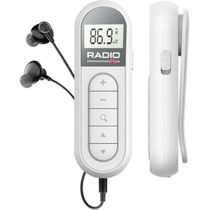 Draagbare Mini-radio met LCD-display en Hoofdtelefoon – Oplaadbare FM/AM Transistorradio voor Wandelen en Reizen