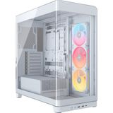 Corsair - FRAME 4500X LX-R - PC-behuizing - Wit - Mid-tower - Ondersteunt E-ATX, ATX, Micro-ATX, Mini-ITX