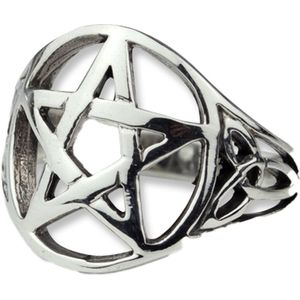 Zilveren ring Keltisch pentagram (R693) - Maat 19.75 (62)
