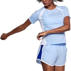 Under Armour - Coolswitch Run Short Sleeve - Dames Shirt korte mouwen - L - blauw