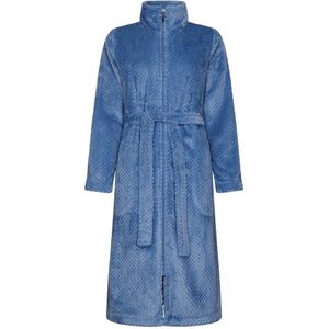 Duurzame fleece badjas blauw - Blauw - Maat - L
