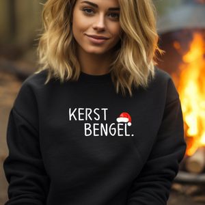 Foute kersttrui- Kerst bengel- zwarte dames sweater- Maat 4XL