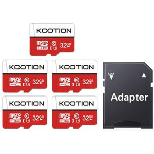 32 GB Micro SD-kaart 5-Pack - Hoge Snelheid Geheugenkaart UHS-I Klasse 10