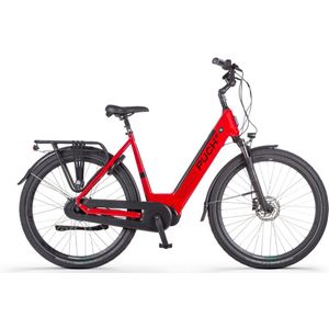 PUCH E-Modern N7 Elektrische Fiets – E-bike – Rijklaar Geleverd - Lage Instap - Framemaat 49 - Uitneembare Accu - 28 Inch - 250W Ananda Middenmotor - 150 km Actieradius - Signal Red Glossy