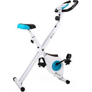 CAPITAL SPORTS Azura Hometrainer - Cardio bike - Fitness fiets - 8 niveaus - Met hartslagmeter - Opvouwbaar - 100 kilo max.