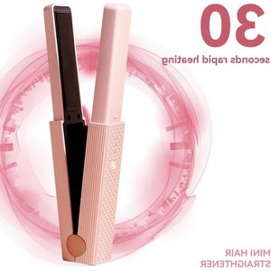 Snoerloze Stijltang Snel Opwarmen - Rollers Haarkrulspelden Haar Krultang - Hot Tools Voor Meisjes Vrouwen (Roze)