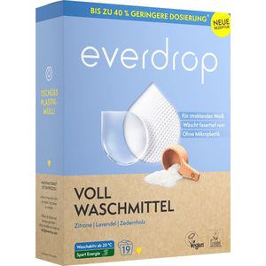 everdrop Waspoeder Wasmiddel voor intensief gebruik, 19 wasbeurten