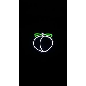 OHNO Neon Verlichting Peach - Neon Lamp - Wandlamp - Decoratie - Led - Verlichting - Lamp - Nachtlampje - Mancave Decoratie - Neon Party - Kamer decoratie aesthetic - Wandecoratie woonkamer - Wandlamp binnen - Lampen - Neon - Led Verlichting - Groen