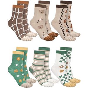 Dames Sneakersokken – 6 Paar Lage Teensokken van Katoen – Comfortabel, Ademend en Antiblaar – Maat 36-40 – Met Versterkte Hiel en Teen – ANMI