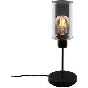 Fumi - Tafellamp - Rookglas - Metaal - Zwart