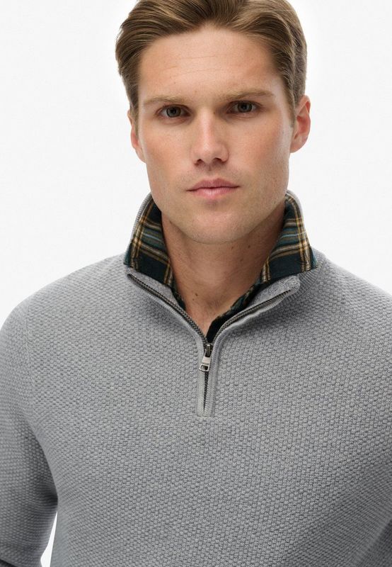 Superdry - M6110682A - Half Rits Trui - Katoen