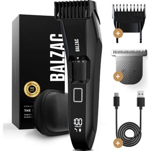 BALZAC® The Beardmate® - Baardtrimmer Mannen - Waterdicht - Titanium Scheerblad - 20 Lengte-instellingen - Tondeuse & Trimmer Baard
