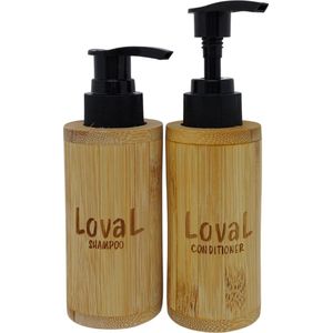 OP=OP - Loval - Hervulbare Reisflesjes Handbagage - Met pomp - Shampoo en Conditioner - 50ML