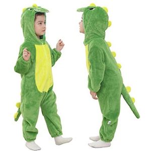Hooded Dier Jumpsuit voor Baby - Comfortabele Pyjama voor Halloween en Thuis, 3-6 maanden