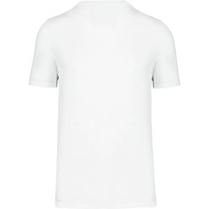 T-shirt Heren L Kariban Kraag met knopen Korte mouw White 80% Katoen, 20% Polyester