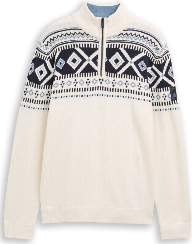 Tom Tailor Fair Isle Troyer gebreide trui