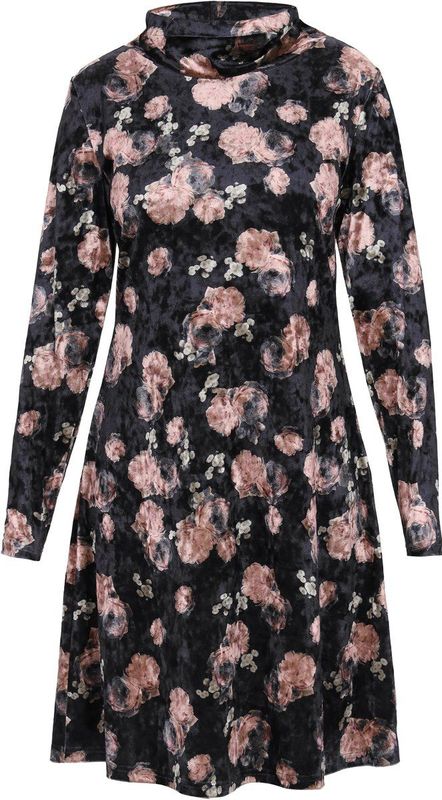 Usha Jurk  rosa / zwart