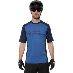 Sweet Protection Hunter Korte Mouw Enduro Trui Blauw S Man