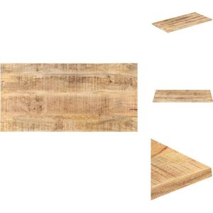 vidaXL Tafelblad - Massief Mangohout - 100 x 60 cm - Industriële Look - Tafelonderdeel