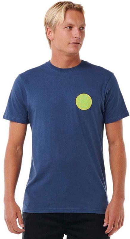 Rip Curl Wettie Passage Icon T-shirt Met Korte Mouwen Blauw M Man