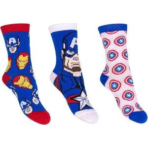 Marvel Avengers Captain America - sokken - pack 1 - 3 pack - maat 27-30