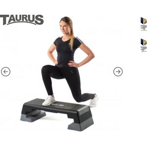 Taurus Stepboard – 86cm x 29cm - Verstelbaar in hoogte (16cm, 21.5cm en 26cm) – Tot 150kg -  aerobic step – biltraining – earobics – gym step – stepper – cardio step