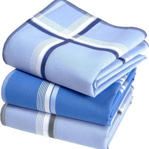 WNHB® Heren Zakdoeken van Premium Katoen - Zachte en Duurzame Stoffen Zakdoek - Set voor Dagelijks Gebruik