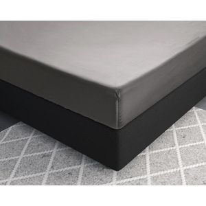 Primaviera Deluxe Satijnen - Hoeslaken - 180 x 200 - Grijs