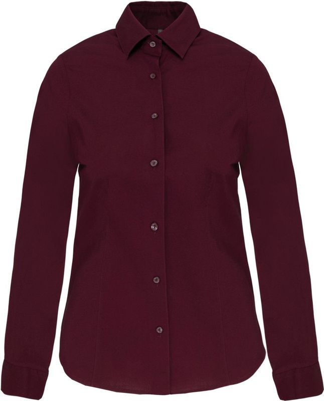 Kariban - K530 - Blouse - Wine - Lange Mouwen