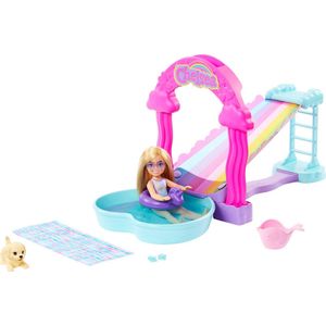 Barbie Chelsea regenboogwaterglijbaan - Barbiepop