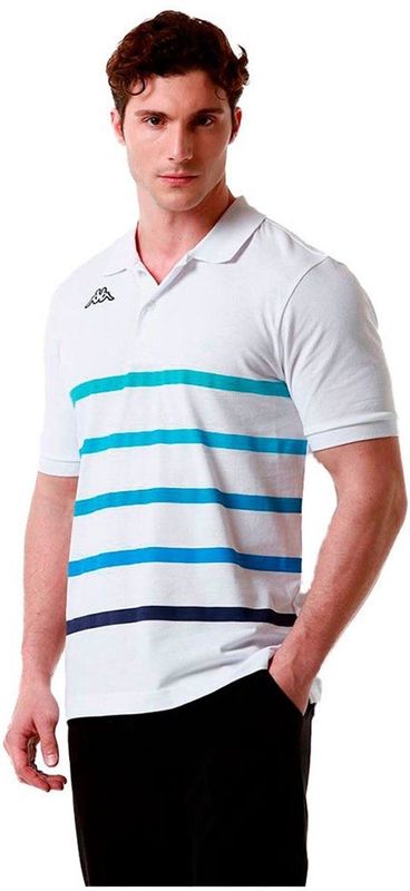 Kappa Feystripe T-shirt Met Korte Mouwen Wit L Man