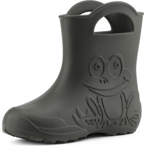 Ladeheid LA-CA-Frog Kinder Regenlaarzen - Rubber - Licht - EVA - Carbone - 22/23