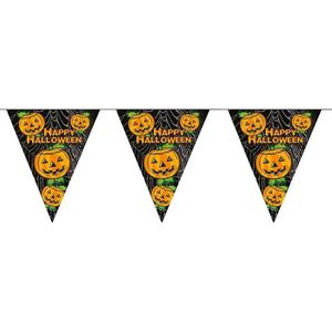 Halloween Pompoenen Halloween vlaggenlijn feestslinger - plastic - 500 cm