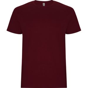 2 Pack T-shirt's unisex met korte mouwen 'Stafford' Granate Rood - 3XL
