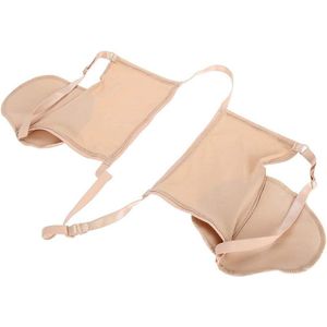 Allecto plus - 2 Pack Dames Onderarm Zweetbeschermers van Katoen - Herbruikbaar en Anti-Zweet - Okselzweetkussen