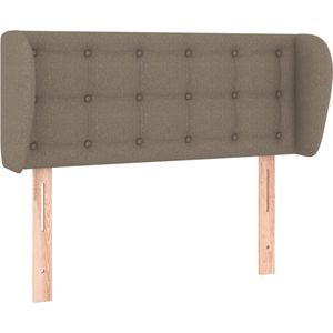 VidaXL Hoofdbord met Randen 103x23x78/88 cm - Stof Taupe